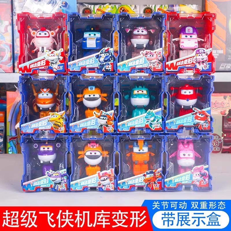 Mini Robô Transformador Super Wings Double Diamond Coolray, Brinquedo Infantil da 17ª Temporada para Meninos