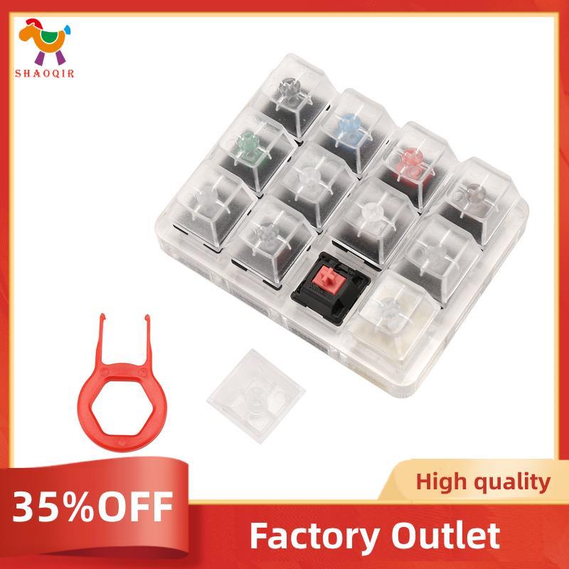 Testador De Teclado Acrílico Callstick 12 Amostras De Tampas De Chave De Plástico Transparente Para Interruptores Cherry