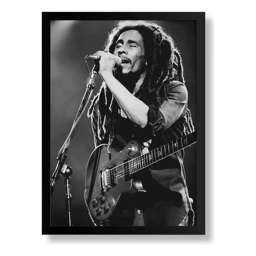 Quadro Decorativo Pôster Quadro Boby Marley #5 Decoração Parede