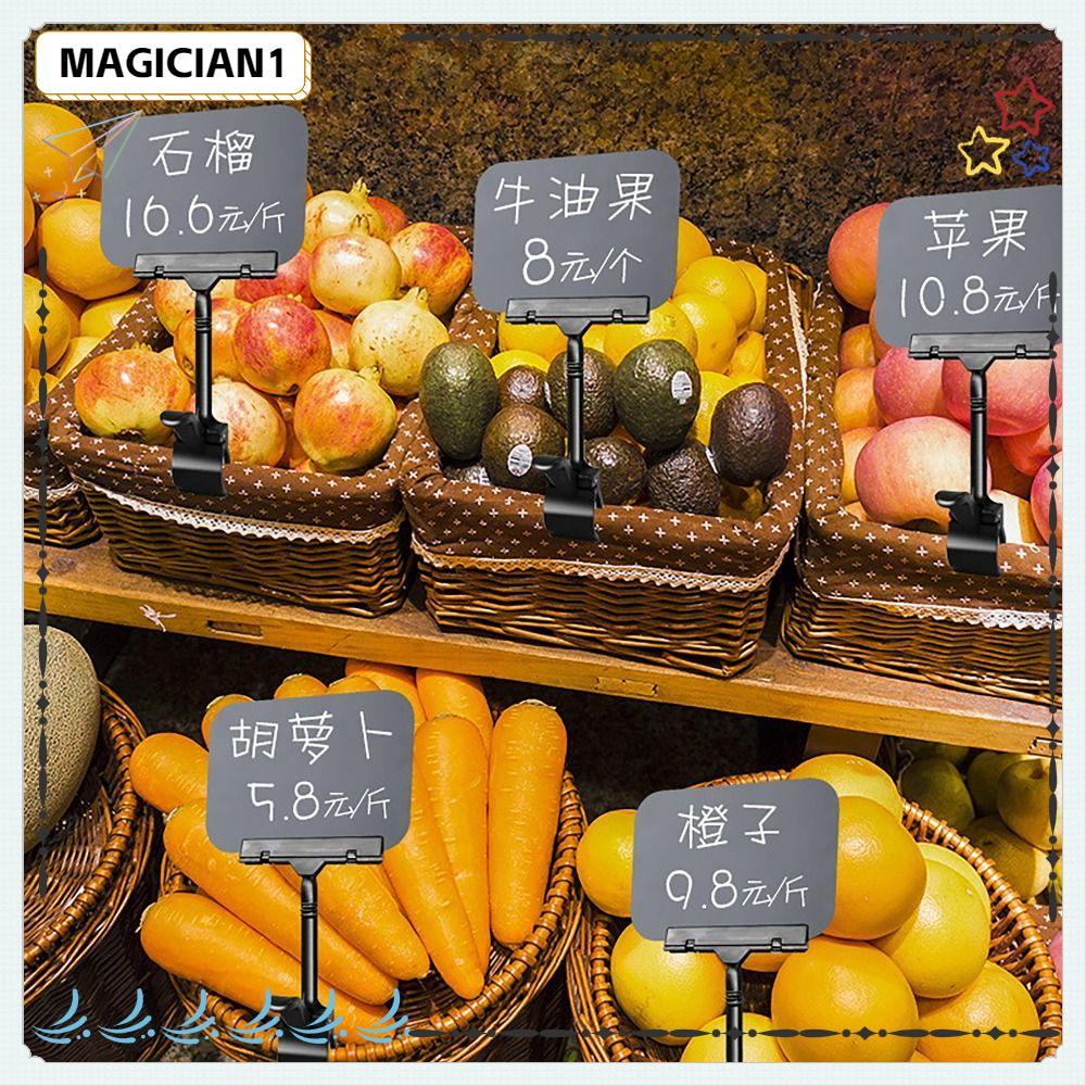 Etiqueta De Preço Alimentar MAGICIAN , Apagável Com De Quadro-Negro Clipe , Suporte De Sinal À Prova D'água A4 A5 A6
