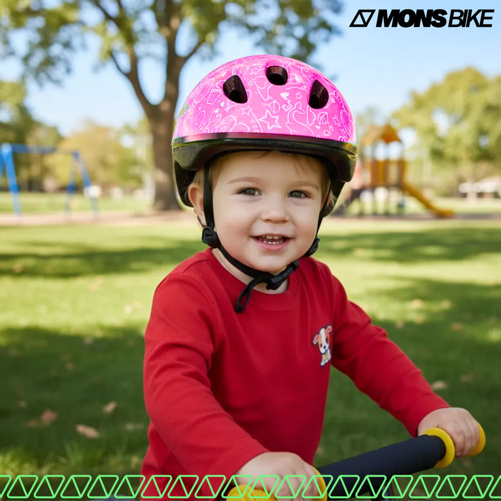 Capacete Infantil de Proteção Baby Kids para Bike e Patinete Ajustável (Até 4 anos de idade)