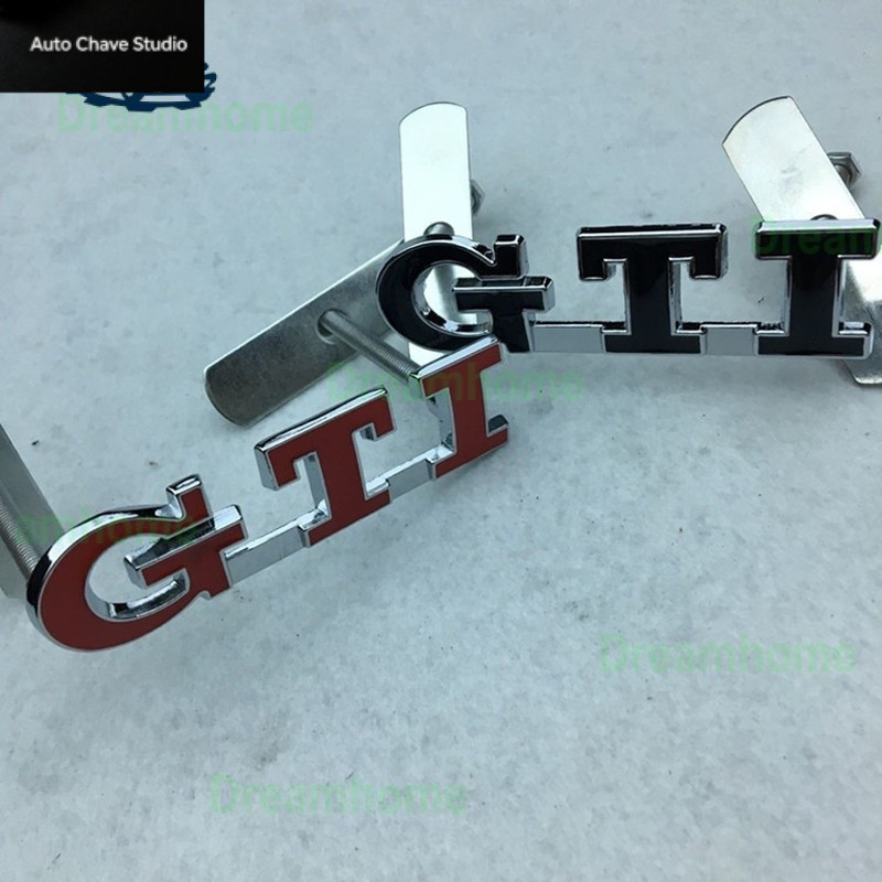 Aplicável ao emblema da grade frontal do Volkswagen Gti, carro modificado 3D, Lavida, Bora, Polo, Tiguan. BGYJ