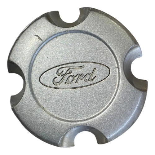Calota Centro Roda Ford Ecosport 2003 2012 Miolo Prateado Prateado