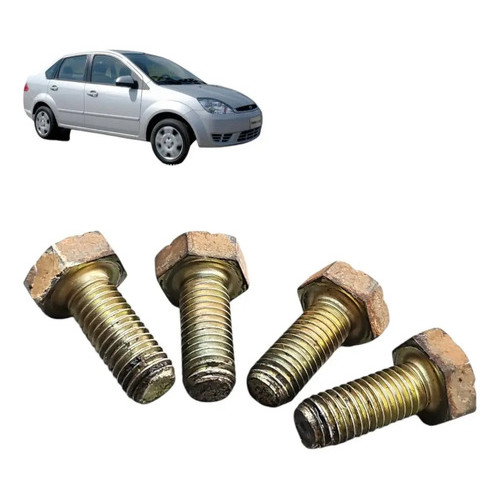 Jogo Kit 4x Parafuso Ponta De Eixo Original Ford Fiesta 2005 Bronze