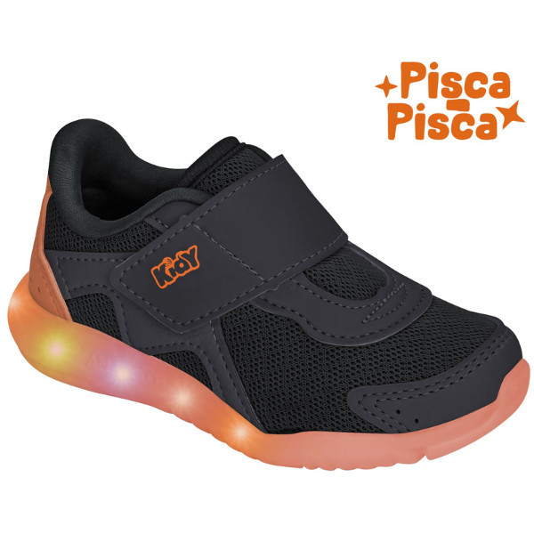 Tênis Infantil Kidy Flex Light Led Luz Pisca Pisca Alta Qualidade Anatômica Antiderrapante