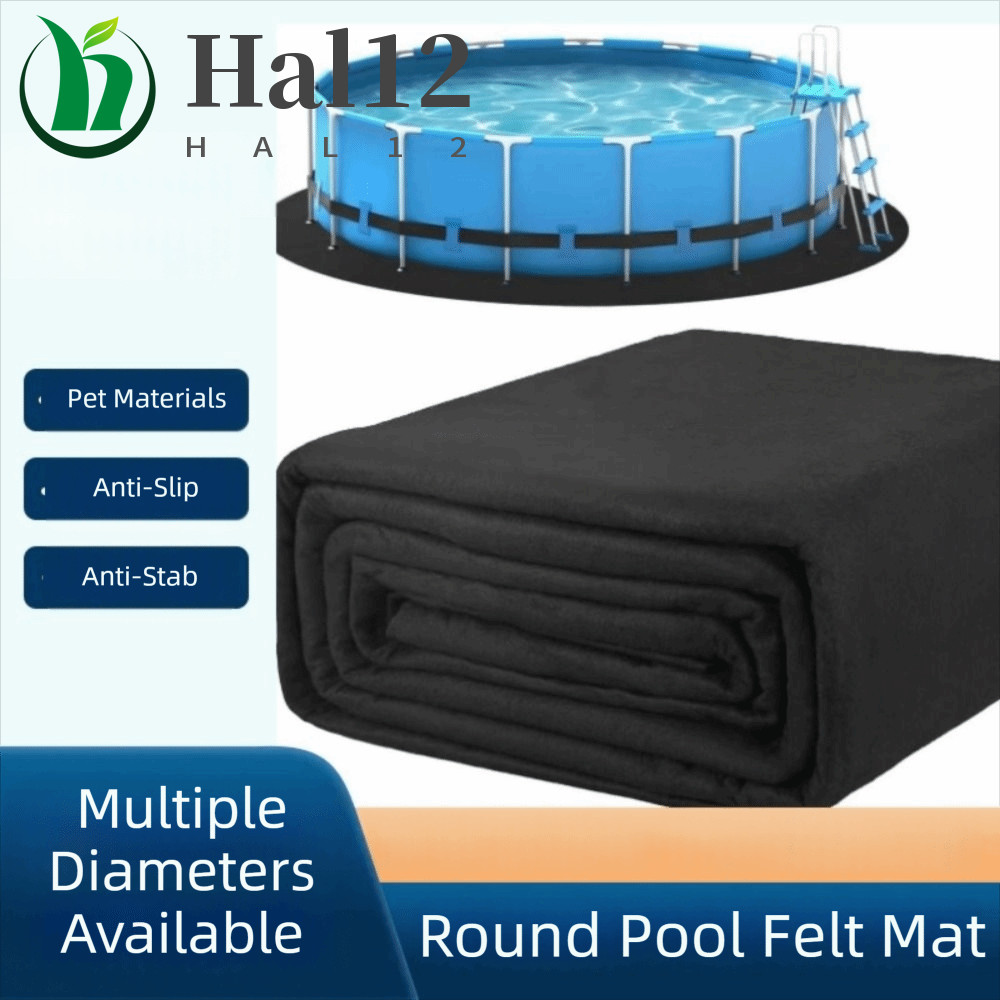 Almofada Resistente À Punção HALB , De Forro De Piscina De Feltro Fino De Formato Redondo , Tapete Antiderrapante Para C