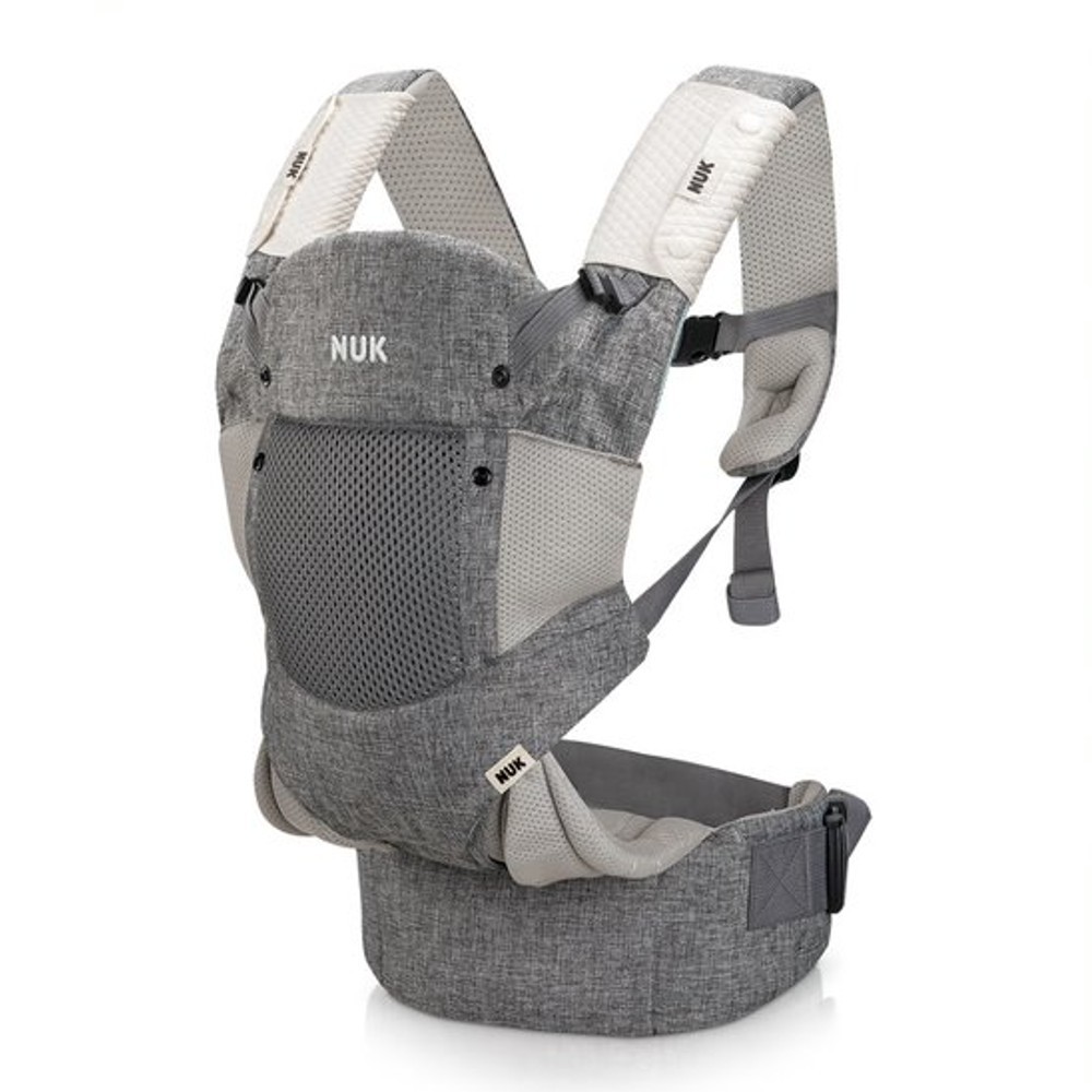 Imagem Canguru Ergonômico P/ Bebê Comfort 3 Posições 15kg Cinza Nuk
