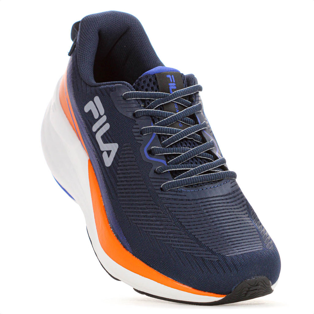 Tênis Fila Striker Azul Marinho Roxo e Laranja - Masculino