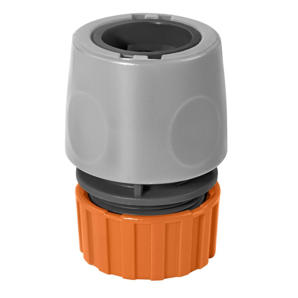 Engate Rápido com Aquastop Tramontina em Plástico para Mangueira 1/2" - Pote com 40 un