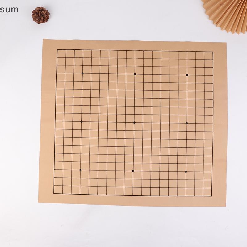 [sum] Jogo De Tabuleiro Dobrável Para De Xadrez Weiqi Cheerboard 53 * 61 Cm PU Dupla Face E Pelúcia Cheboard Antigo BR
