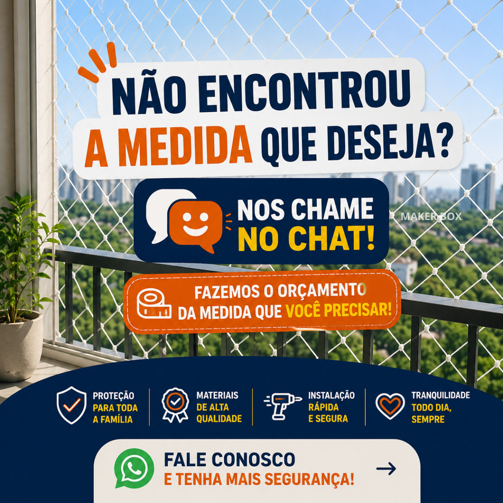Kit Completo Rede Tela De Proteção Para Janelas Sacadas Gatos Crianças