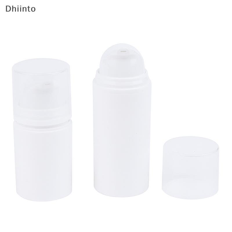 [Dhiint] 15ml 30ml 50ml Frascos De Viagem De Plástico Creme Recarregável Branco Bomba Airless Emulsão Frasco De Loção A