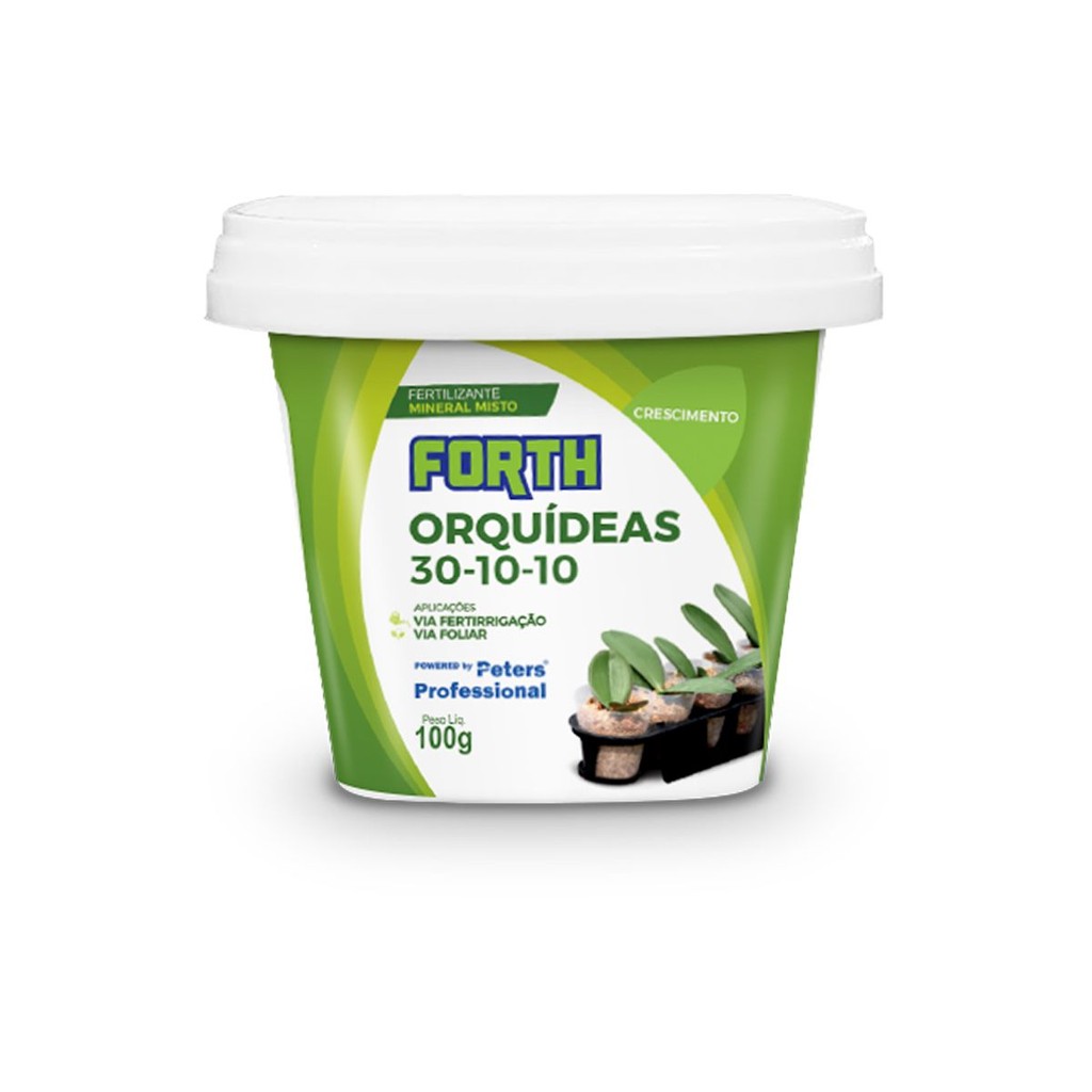 Forth Orquídeas Crescimento Adubo Fertilizante 30-10-10 100g