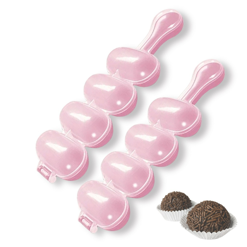 Kit 2 Boleadores de Doces Chocalho Boleador Modelador Brigadeiro Beijinho em Oferta na Shopee