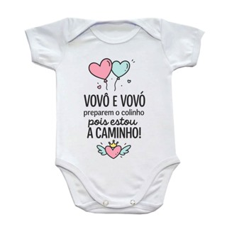 Body Bebê Vovô E Vovó Prepare O Colinho Pois Estou A Caminho em Oferta na Shopee