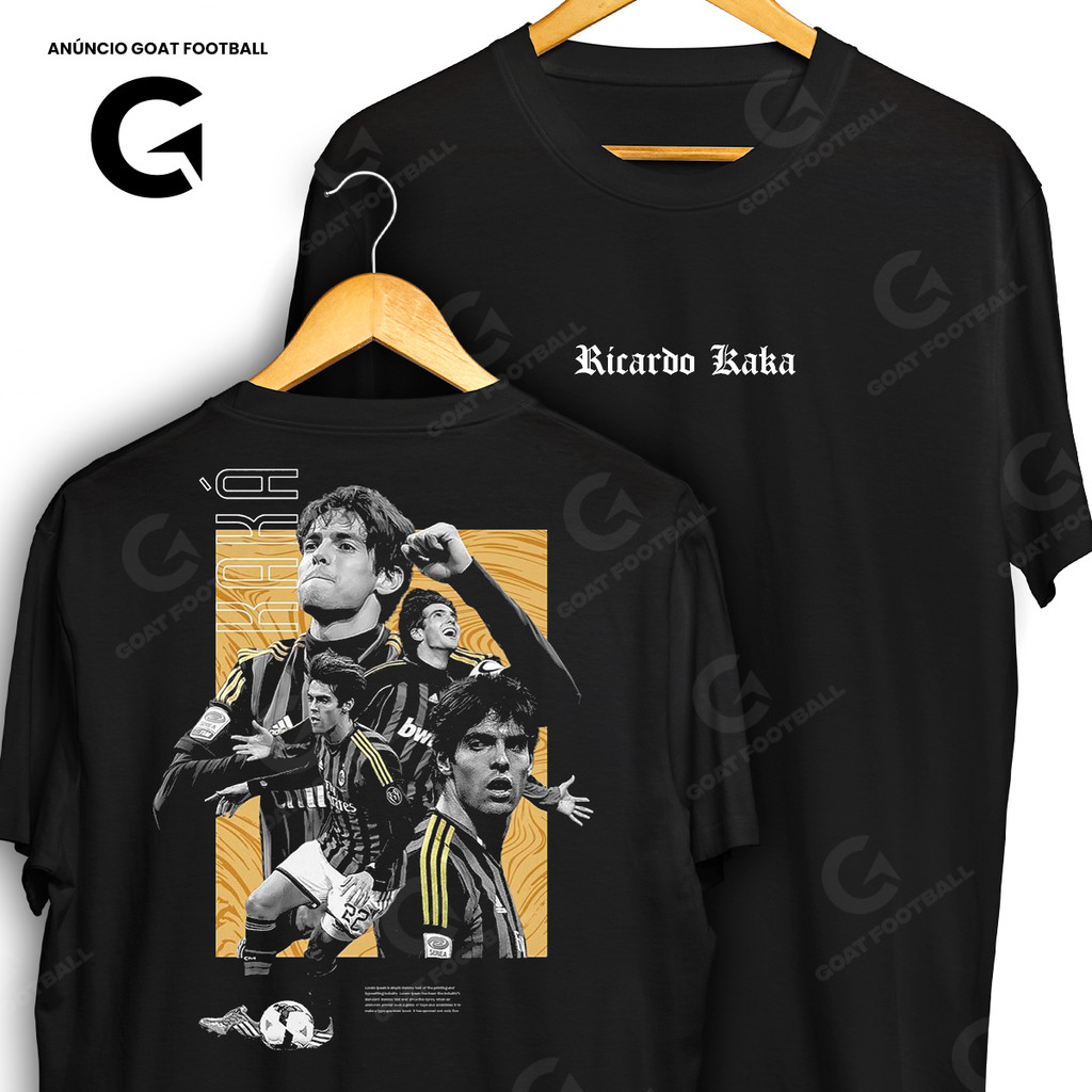 Camiseta Ricardo Kaka Frente e Verso Streetwear Blusa Camisa Futebol 100% Algodão
