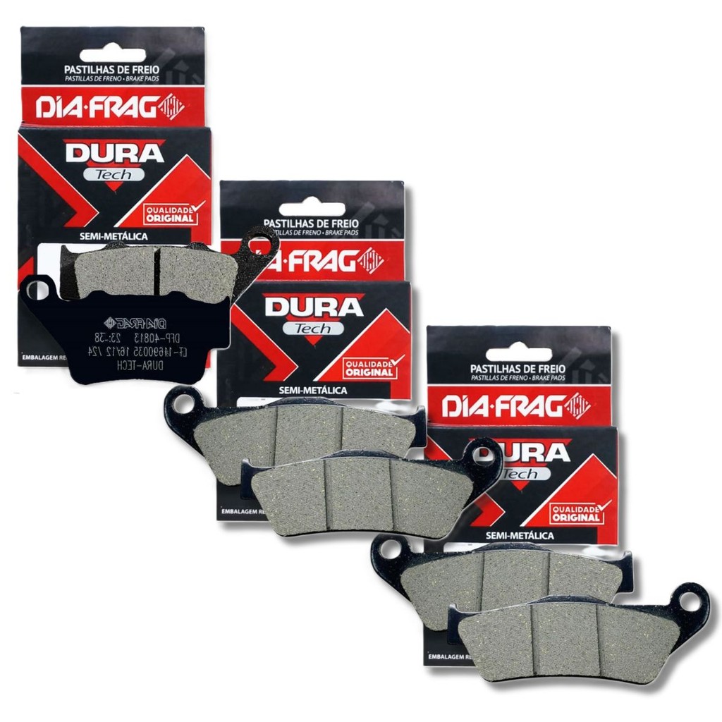 Kit Pastilhas de Freio Xtz 660 Teneré Diafrag (Semimetálica) em Oferta na Shopee