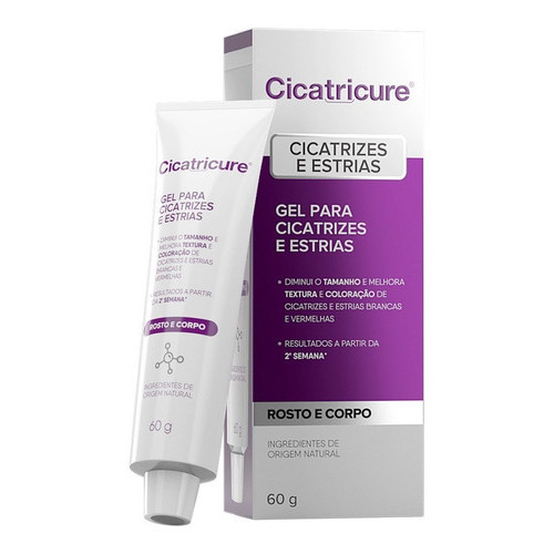 Gel Para Cicatrizes E Estrias Caixa 60g Cicatricure
