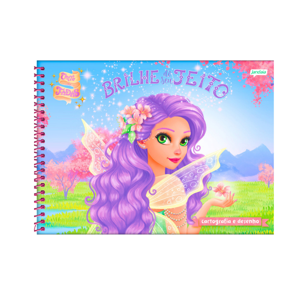 Caderno De Desenho Universitário Conto De Fada 80 Folhas - JANDAIA em Oferta na Shopee