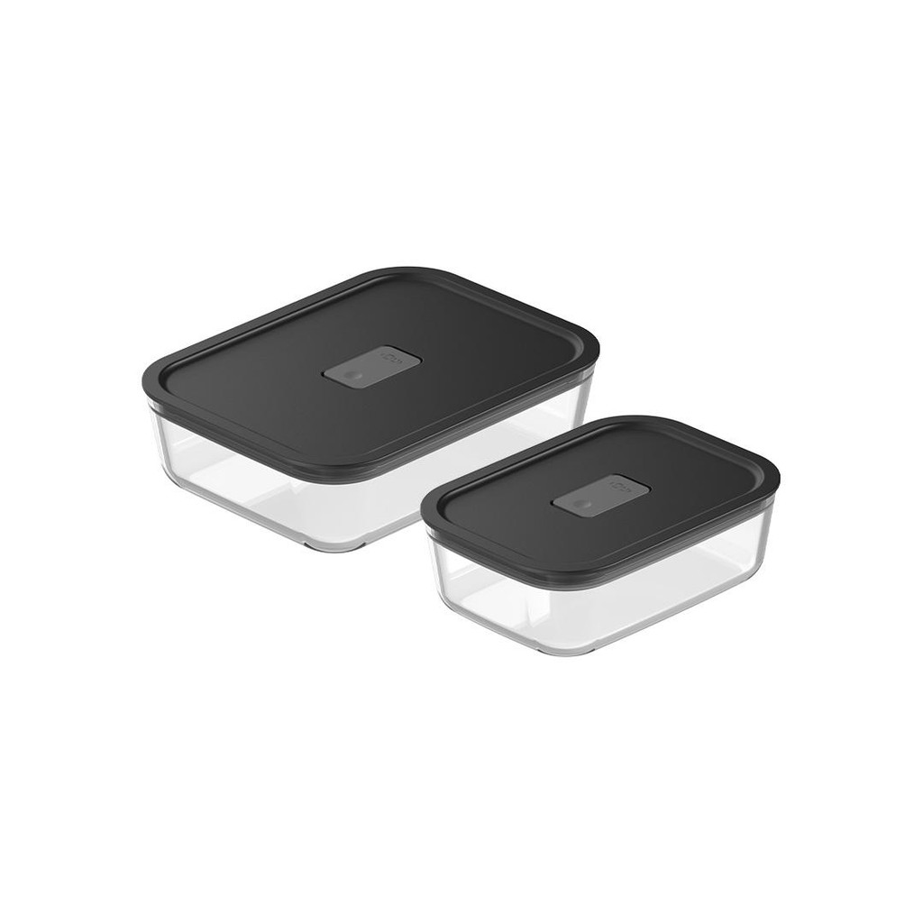 Kit de Potes de Vidro Herméticos Ou 2 Peças Linha Fresh Lock em Oferta na Shopee