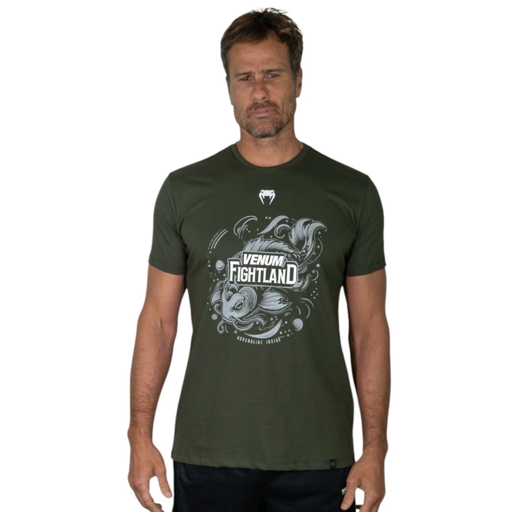 Camiseta Venum Fightland Army Verde