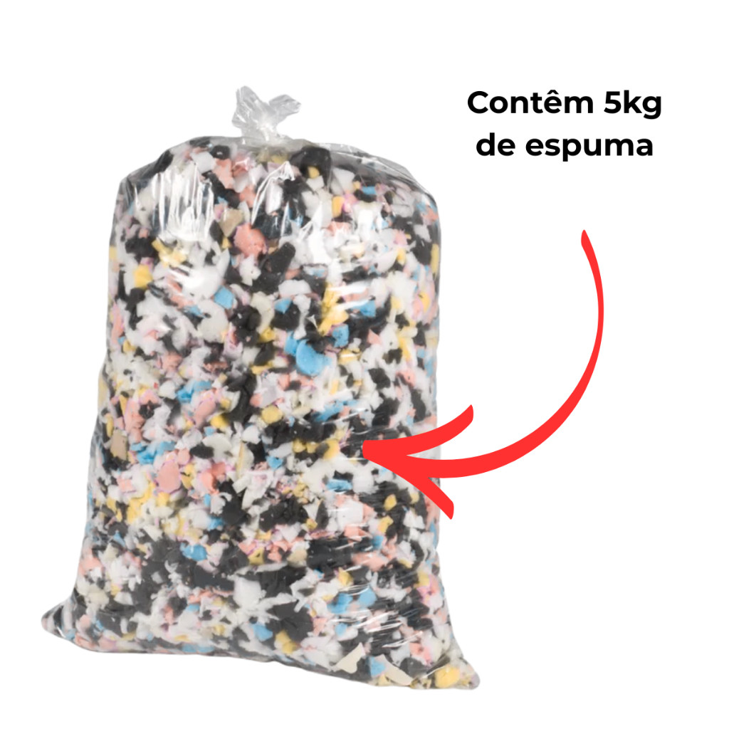 FLOCOS ESPUMA 05 KGR ENCHIMENTO TRAVESSEIRO ALMOFADA AGLOMERADO COLCHAO COLCHONETE CAMA BOX ROUPAS DE CAMA OUTROS CABECE