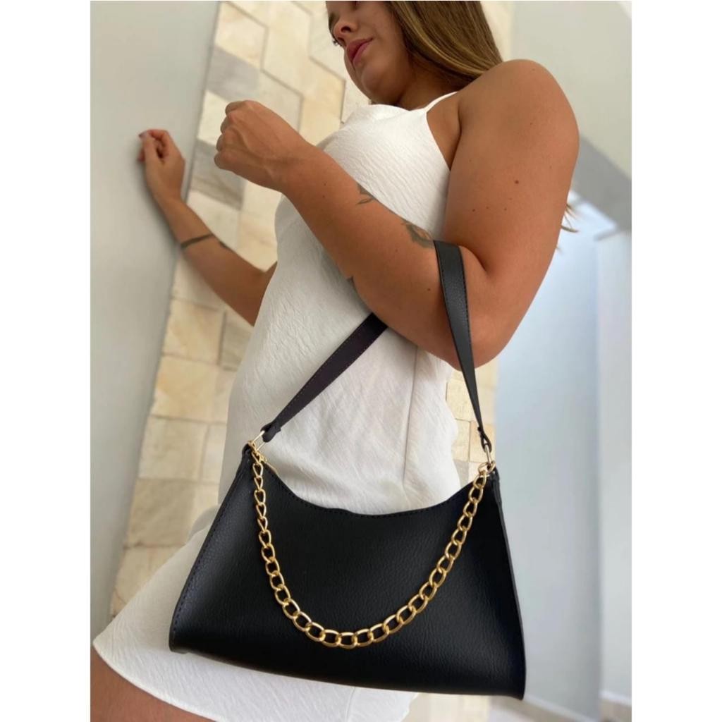 Bolsa Baguete Com Corrente Bolsa Feminina Baguete Envio Imediato Bolsa Para o Dia a Dia