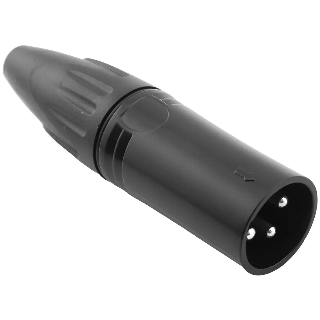 Plug XLR Canon Macho Em Linha Para Montagem De Cabos