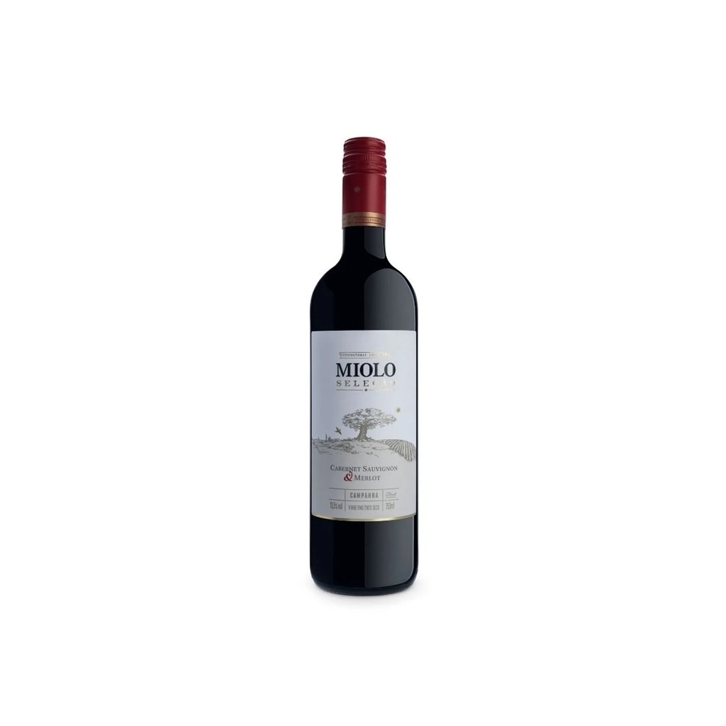 VINHO BRASILEIRO MIOLO SELEÇÃO CAB/SAUVIGNON E MERLOT 750ML