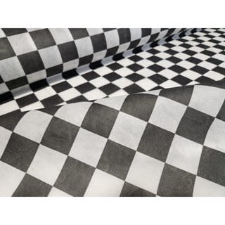 TNT Estampado Mewi Quadriculado Linha de Chegada Preto e Branco - 1 m x 1,40 m de largura 40g – 1207 em Oferta na Shopee