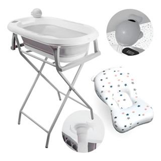 Banheira Dobrável Tibaby Com Suporte, Termômetro E Almofada em Oferta na Shopee