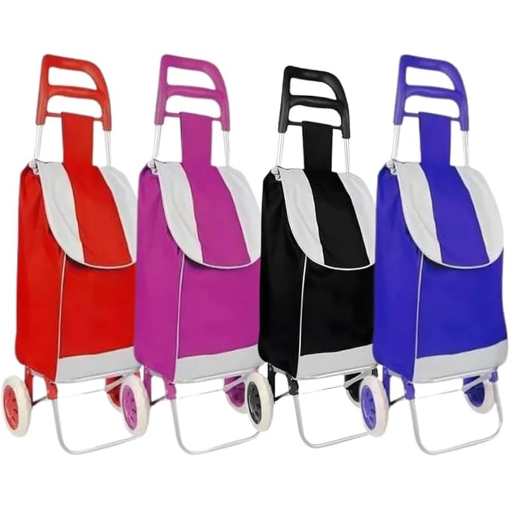 Carrinho De Compras Bag Dobrável C/ Rodas Suporta 30kg Cor sortido em Oferta na Shopee