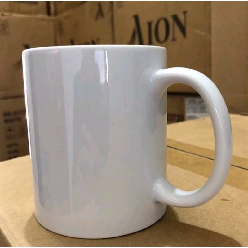 Caneca de Porcelana Cerâmica Resinada para sublimação(1un.) - AAA 325 ml Branca