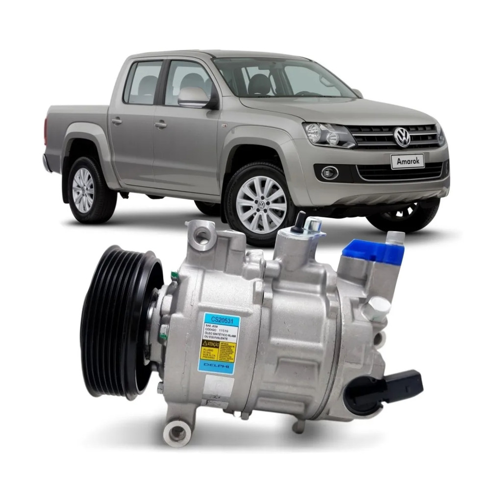 Compressor Delphi Audi A3 A4 Vw Amarok Golf Jetta Passat 1.4 2.0 2012 Adiante