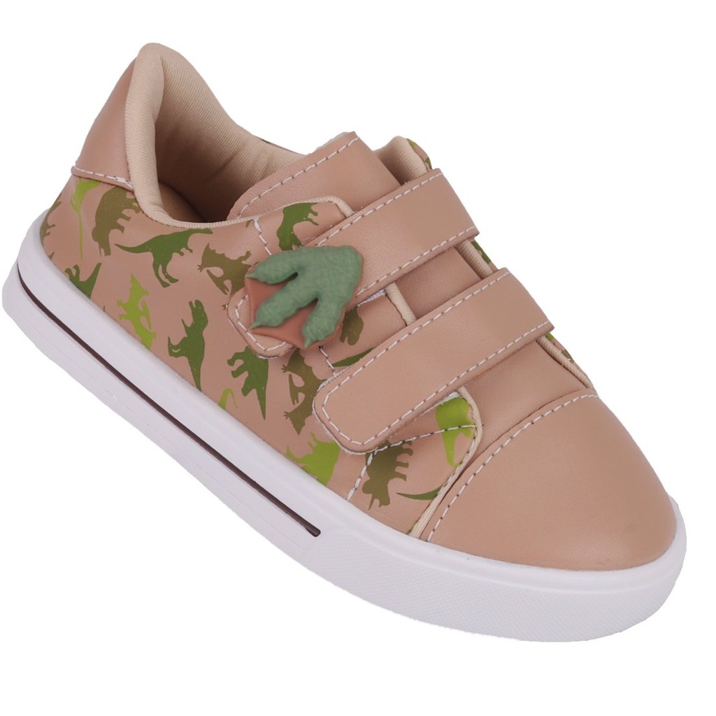 Tênis Infantil Menino Dino Velcro Fanclub Calce Fácil Com Velcro Dinossauro Masculino em Oferta na Shopee