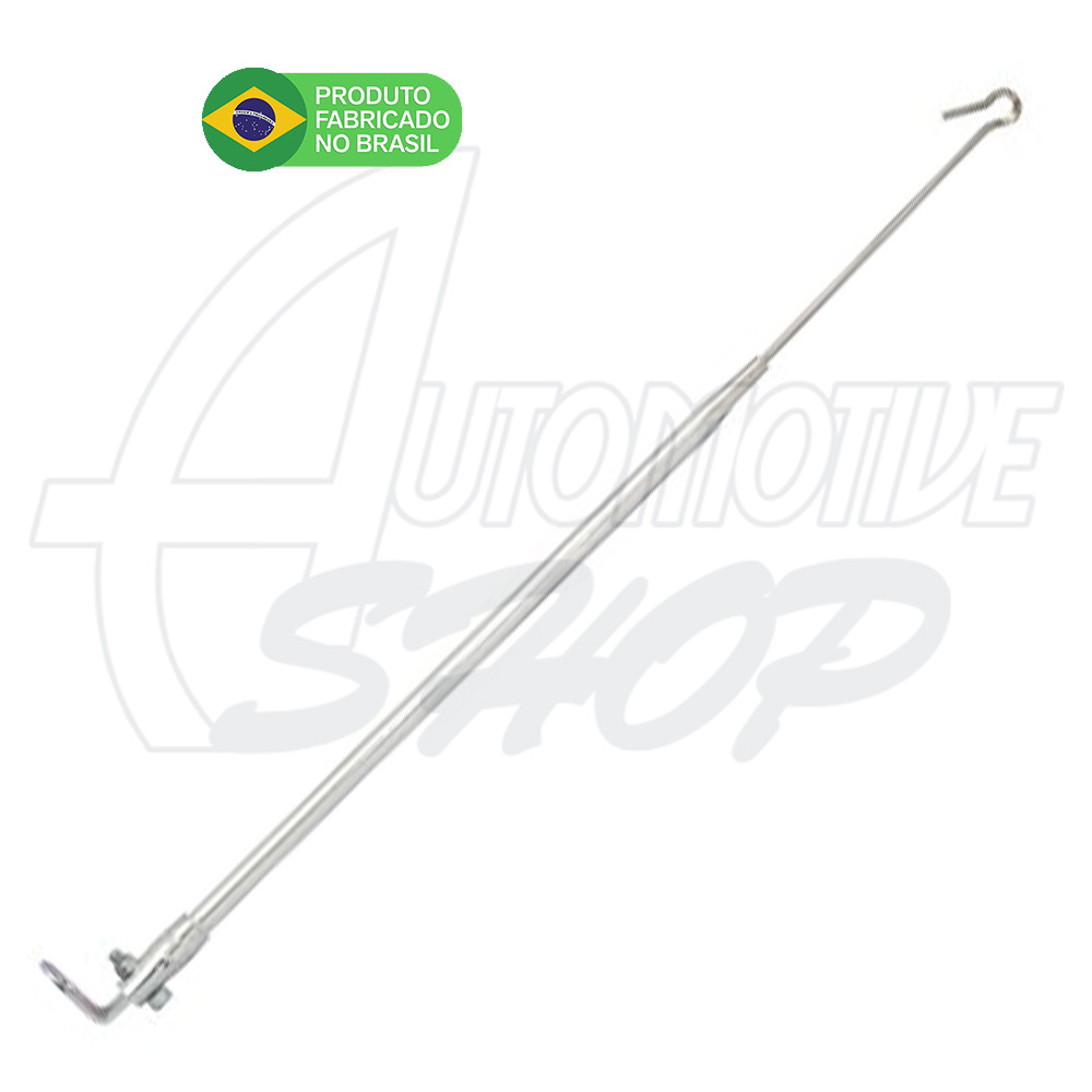 Antena Corta Pipa Moto Retrati Retrovisor Aço Inox Zincda M9/M1A · foto 2
