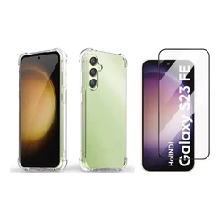 Capa Capinha Anti Impacto Compatível Com Galaxy S23 FE E/OU Película 3D Vidro Temperado