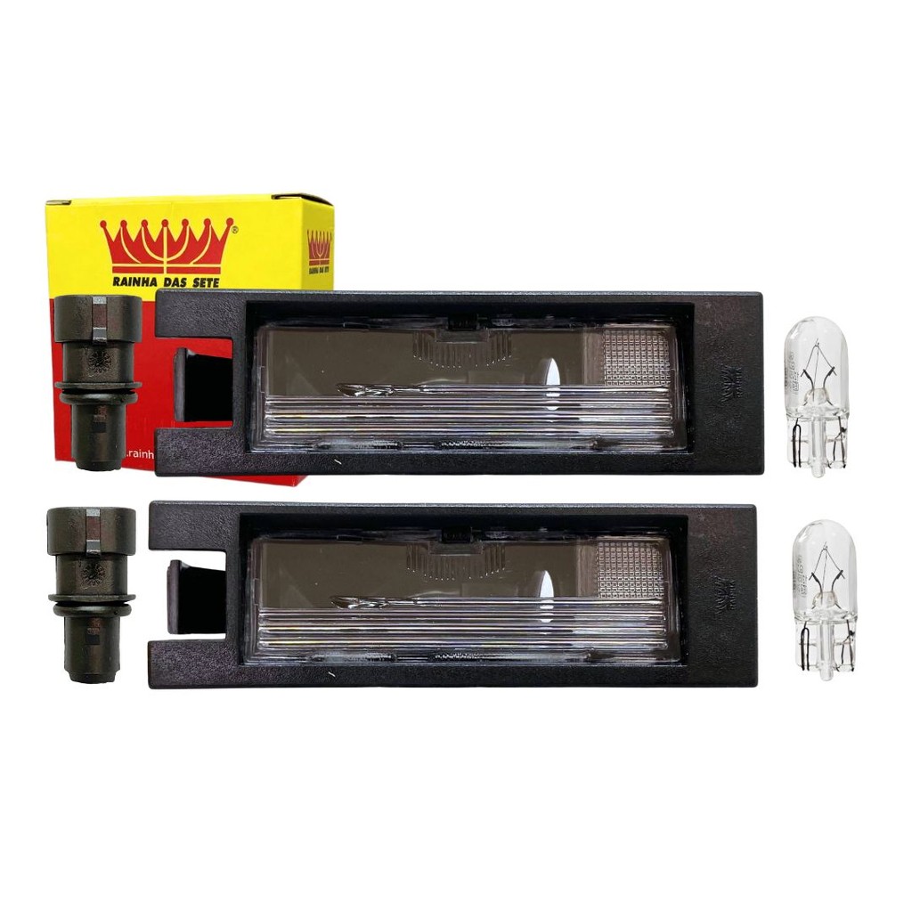 Par Luz Placa Para Fiat Grand Siena Após 2012 Lanterna Placa Grand Siena Com Soquete e Lampadas