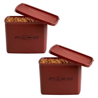 Kit 2 Potes Herméticos Tupperware Jeitoso Mix Feijão Marrom 800ml em Oferta na Shopee