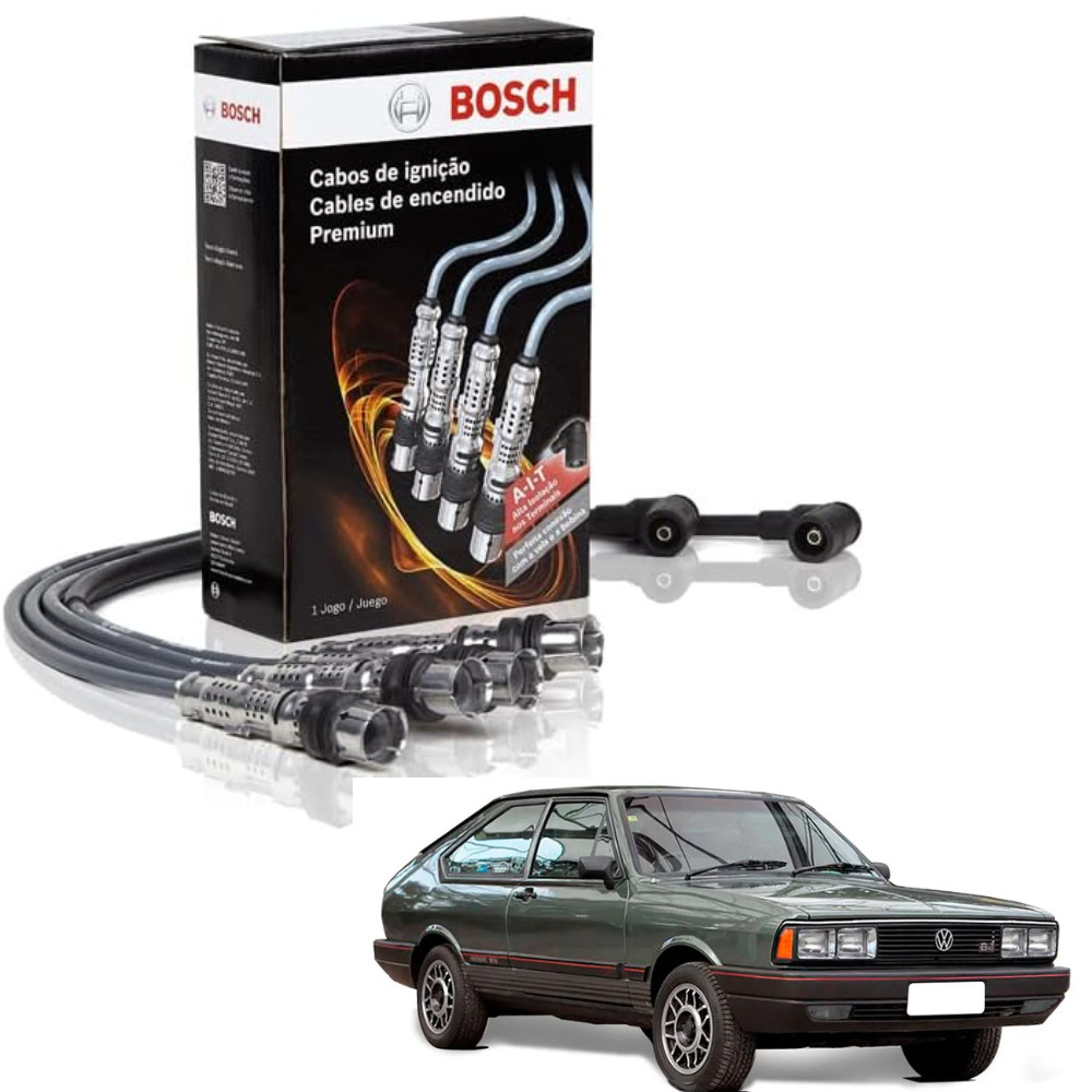 Cabo Vela Volkswagen Passat Flash GTS LS Pointer TS Village 1.6 1.8 8V AP 1984-1989 STVW041 9295080041 Power Spark Bosch