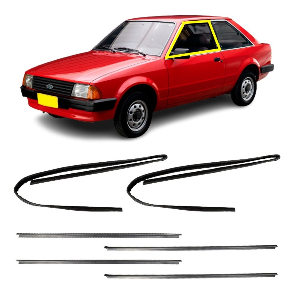 Kit Borracha Canaleta Pestana Escort Verona Apollo Até 1992