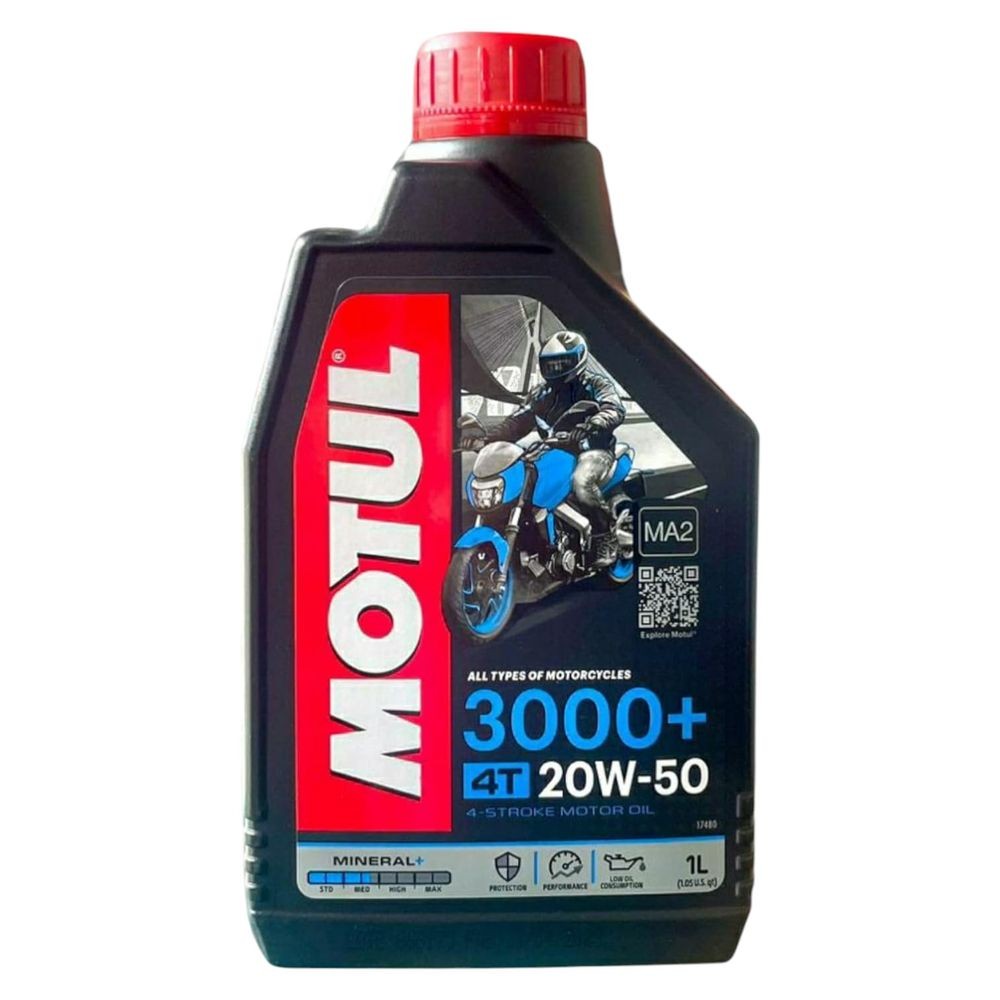 Oleo de Motor Motul 3000 Mineral 4T 20W50 1L