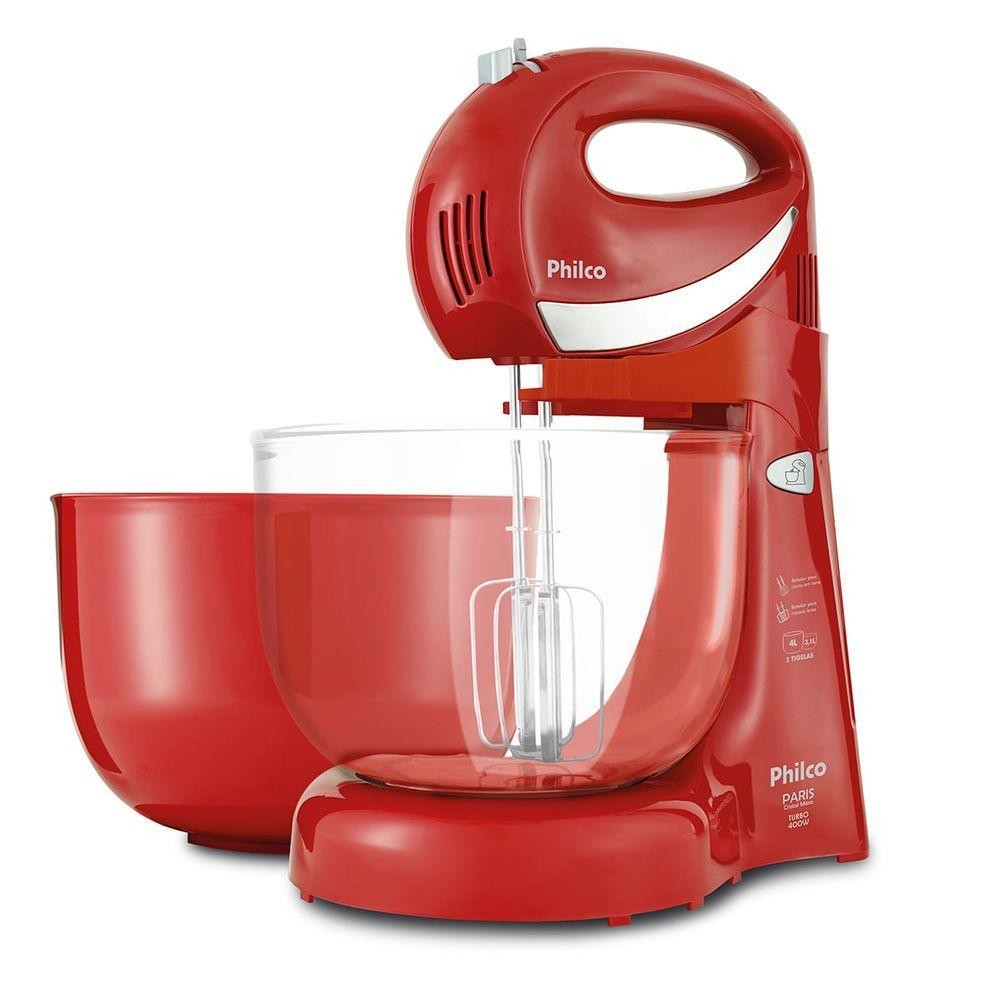 Batedeira Philco Paris Cristal Maxx Vermelha 400W 220V em Oferta na Shopee