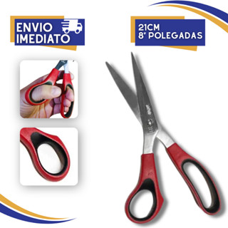 Tesoura Canhoto Multiuso Artepunto Vermelha 21 Cm 8 Polegadas em Oferta na Shopee