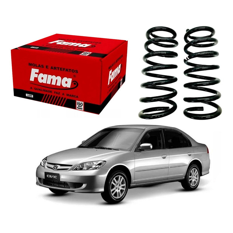 Par Mola Traseira Fama Civic 1.7 2004 A 2006 em Oferta na Shopee