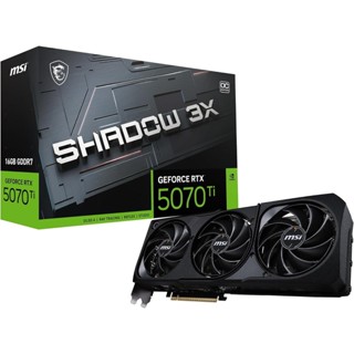 PLACA DE VIDEO MSI GEFORCE RTX 5070 TI SHADOW OC 3X 16GB em Oferta na Shopee