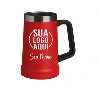 Caneca Chopp Térmica Cerveja Personalizada 710ml Nome - Logo - Empresa - Confraternização - Festa em Oferta na Shopee