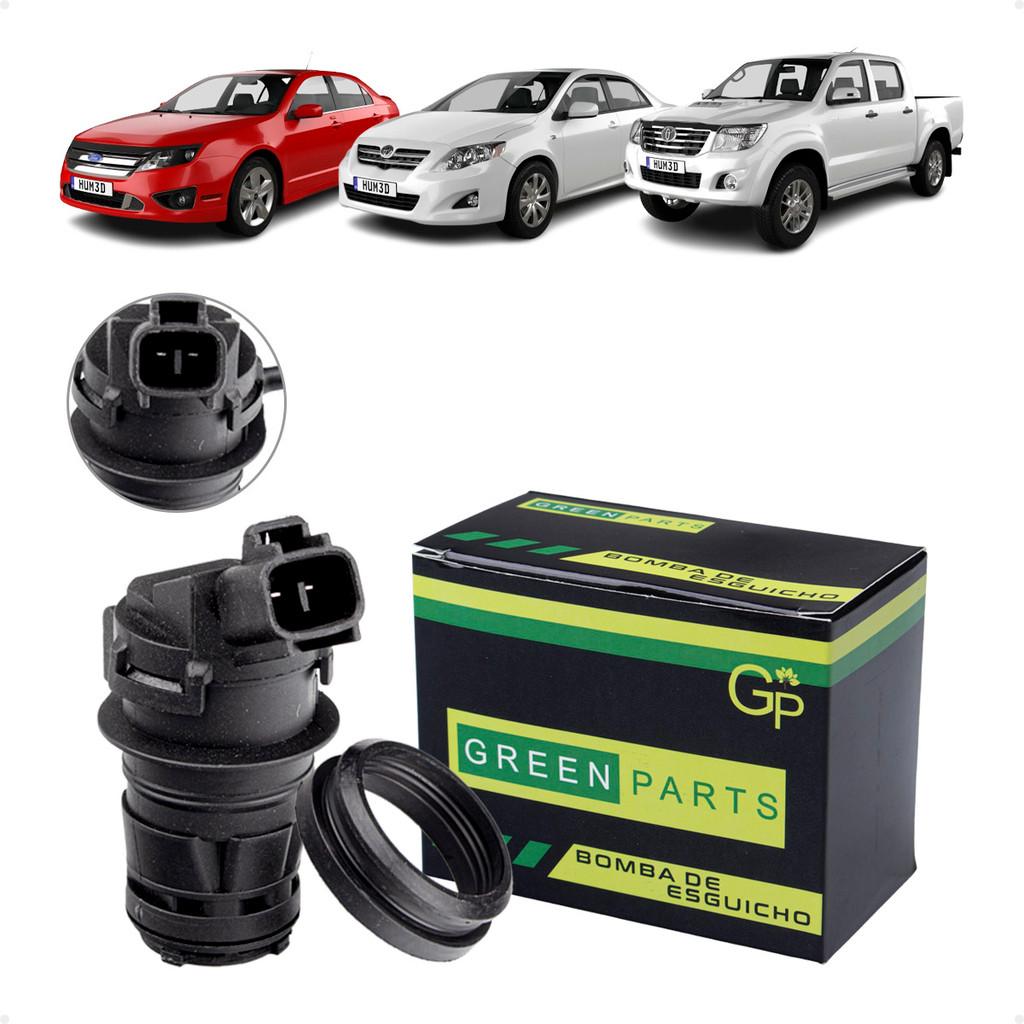Bomba De Água Reservatório Para-Brisa Chrysler 300c/ Ford Fusion/ Toyota Corolla/ Hilux/ Rav4/ Yaris Vários Anos/Modelos