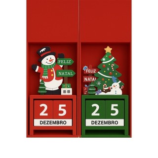 Calendário De Mesa Permanente em Madeira Diversos 15x8cm decoração Enfeites (M&C PAPELARIA E BAZAR)