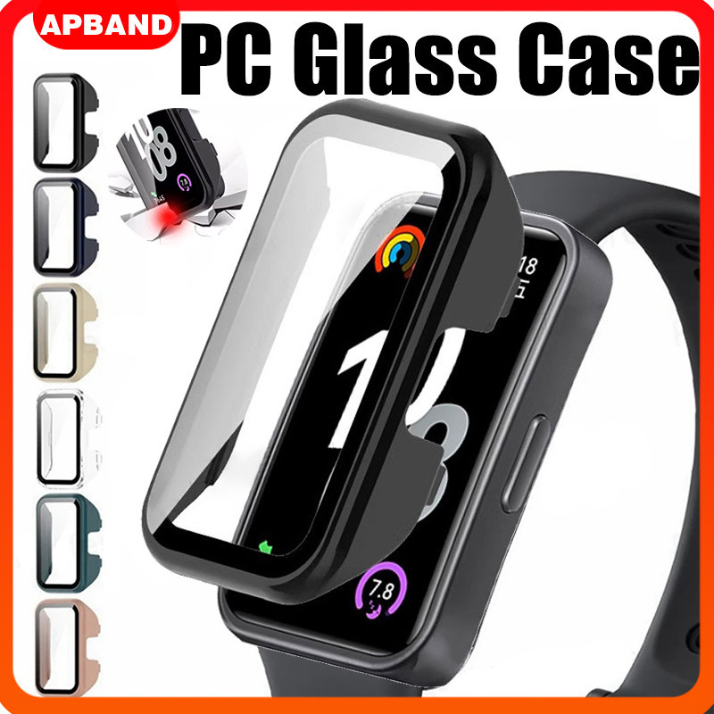 Capinha Capa Com Vidro De PC Para Relógio Smartwatch Huawei 10 9 8 / NFC Case Acessórios Filme Vidro Temperado